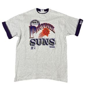 Vintage Phoenix Suns Mock Double Layer XL Single Stitch T-Shirt Trench 1992 NBA
